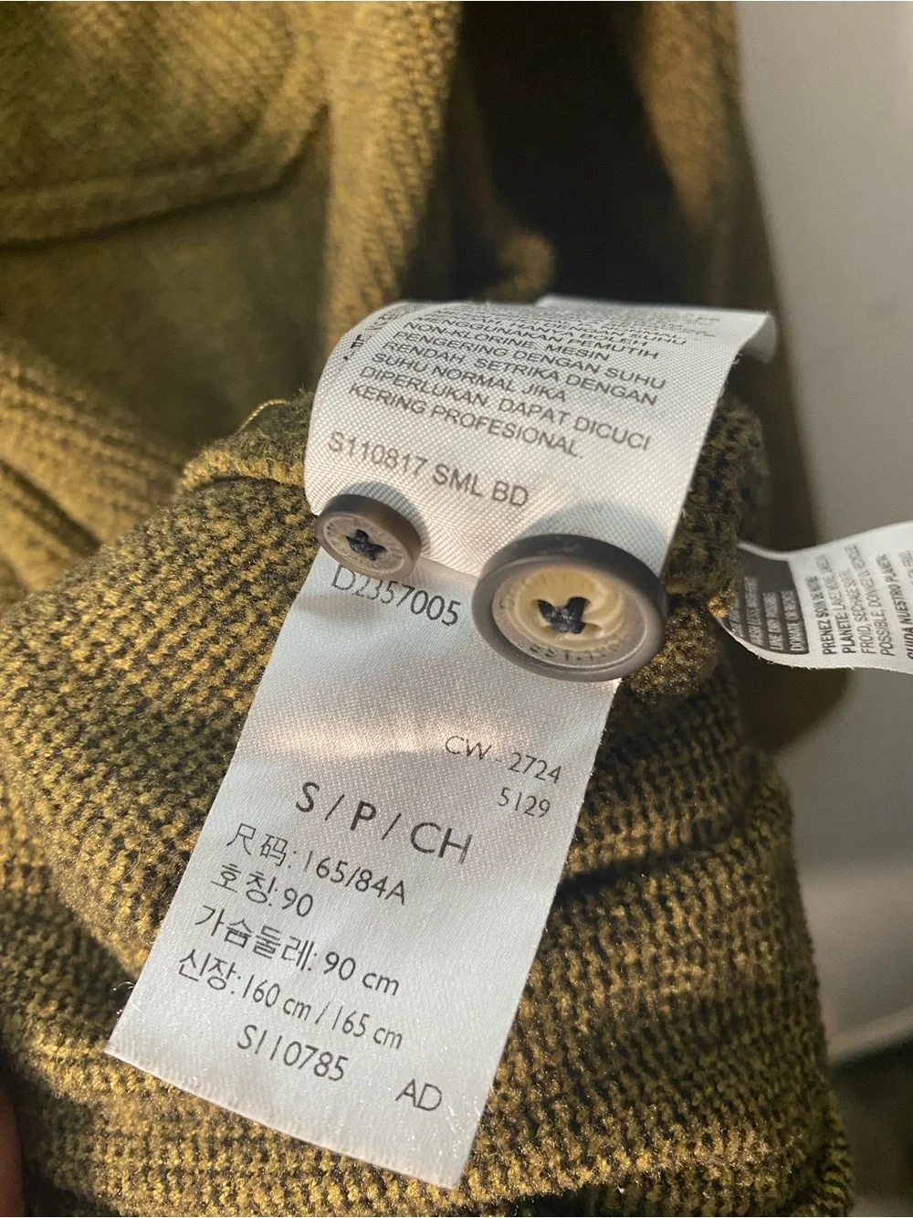 Dockers Men's Olive Green Button-Front Shirt Jacket